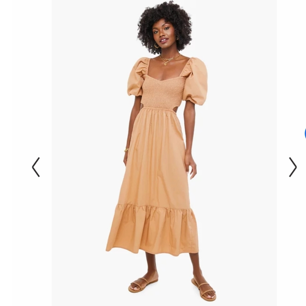 Faithfull The Brand Hazelnut Midi Maxi Dress NWT SIZE 6